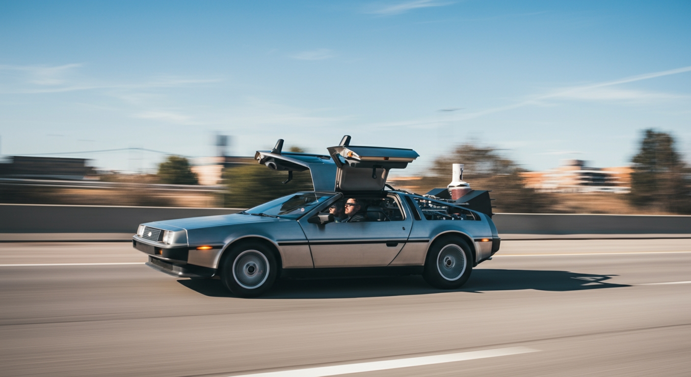 voiture Delorean