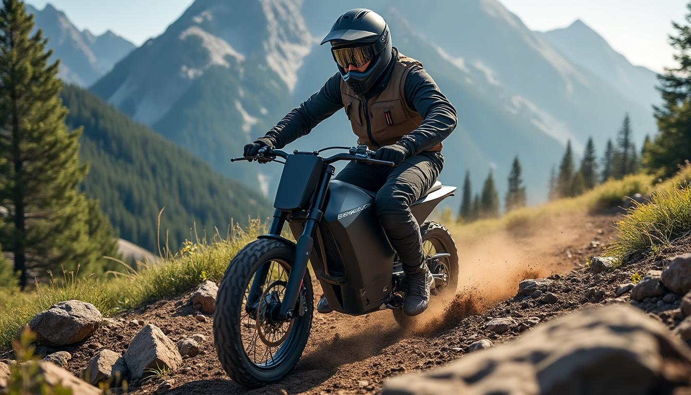 découvrez notre sélection des meilleures motos électriques tout-terrain, spécialement conçues pour les aventuriers modernes. offrant performance, autonomie et respect de l'environnement, ces modèles vous permettent d'explorer la nature sans renoncer au confort et à la technologie. partez à l'aventure en toute sérénité !