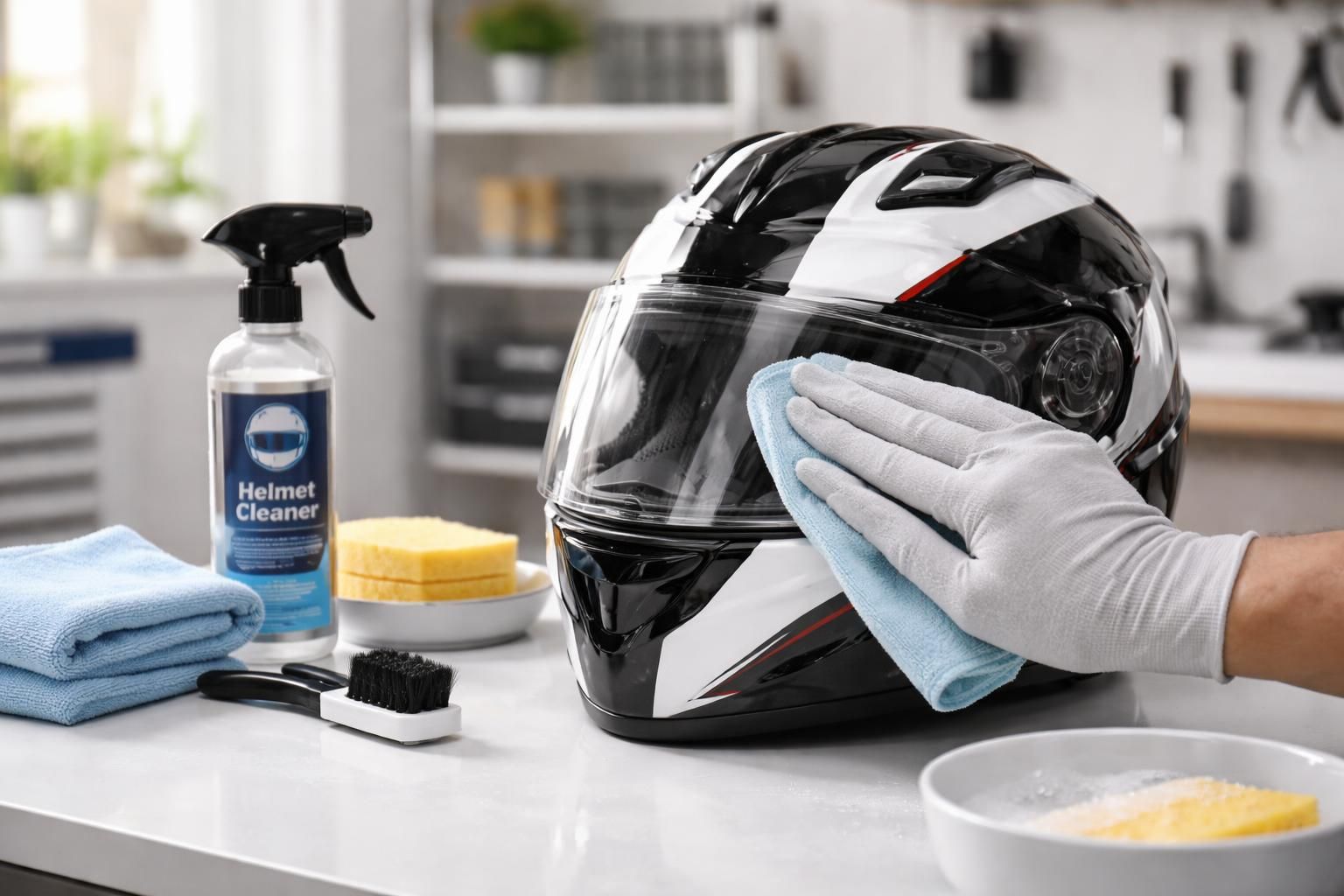 découvrez des astuces efficaces pour nettoyer facilement votre casque de moto et le garder en parfait état.