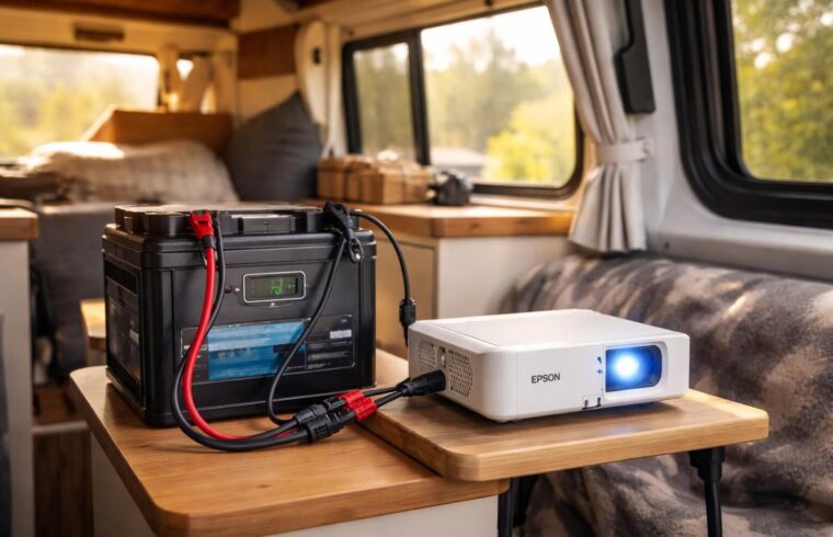 découvrez comment choisir et utiliser une batterie 12v pour alimenter votre mini vidéoprojecteur epson en van. nos conseils pratiques pour une installation efficace et autonome en déplacement.