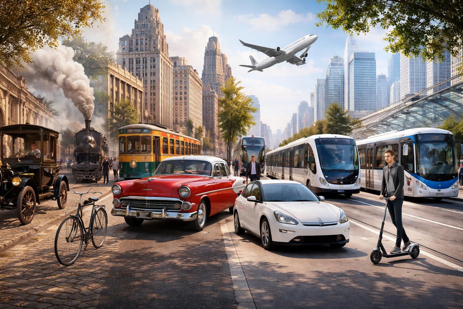 découvrez comment les moyens de transport ont évolué à travers les décennies, des inventions anciennes aux technologies modernes, et leur impact sur la mobilité.