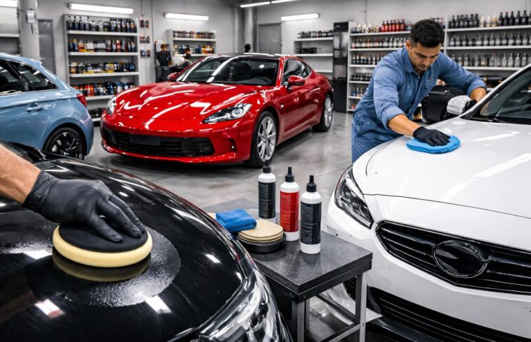 découvrez les différents types de polish pour voiture, leurs usages spécifiques et nos conseils d'application pour un fini brillant et protégé.