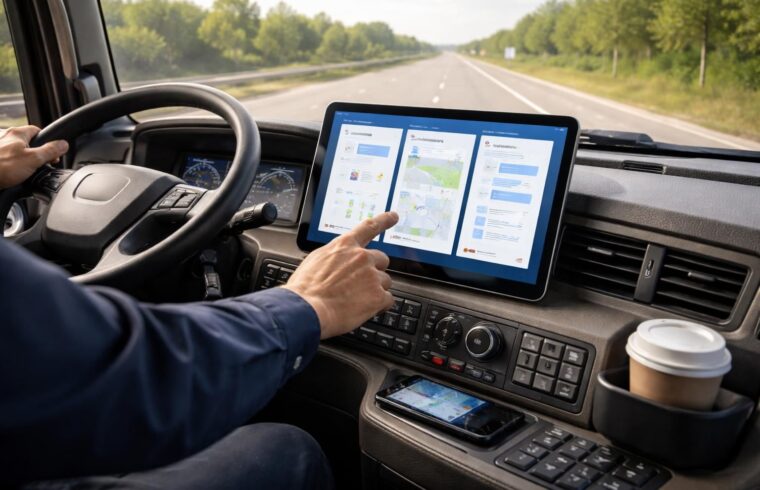 découvrez comment une tablette windows facilite la gestion des factures, des tournées et des documents de transport directement depuis la cabine pour optimiser votre organisation et gagner du temps.